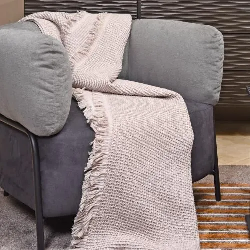 Плед Прикосновение 180x140 с бахромой