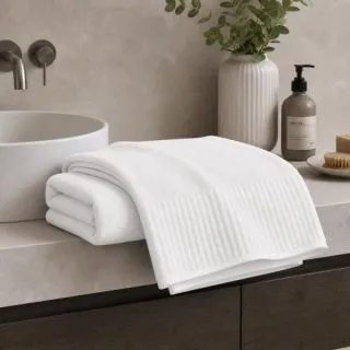 Cleanelly – Махровое полотенце Водопад, белый Cleanelly – Махровое полотенце Водопад, белый