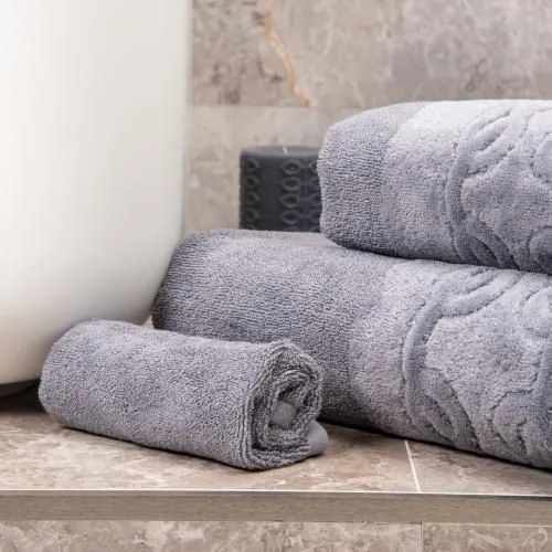 Cleanelly – Салфетка махровая 30х30 Основа комфорта, серый