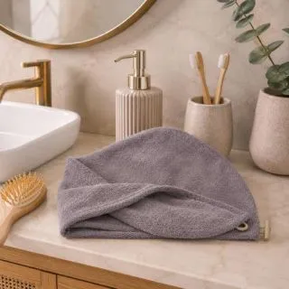 Cleanelly – Чалма махровая на пуговице 25,5 Х 62 розовая – набор полотенец, цвет бежевый Cleanelly – Чалма махровая на пуговице 25,5 Х 62 розовая – набор полотенец, цвет бежевый