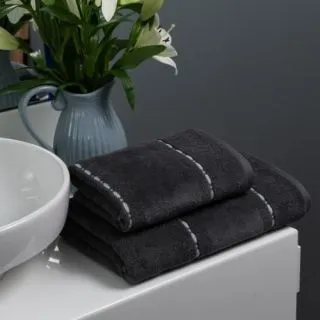 Cleanelly – Полотенце махровое Сегодня и всегда с петелькой, серый