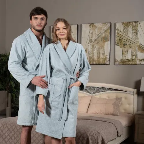 Халат махровый Венецианскиие мотивы унисекс в подарочной коробке