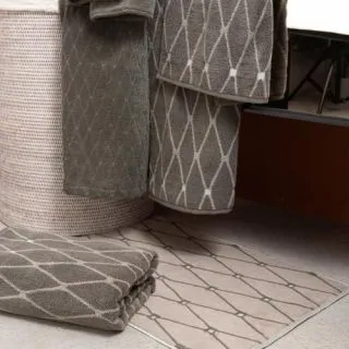 Cleanelly – Коврик для ног махровый Сеть 50х70 , 