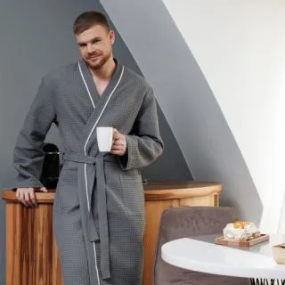 Халат вафельный Сегодня и всегда мужской Халат вафельный Сегодня и всегда мужской