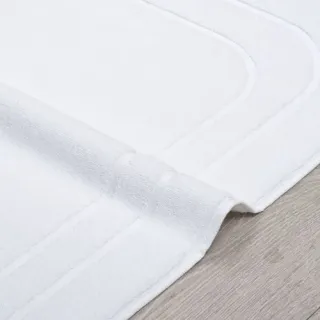 Cleanelly – Коврик для ног 50х70 махровый Основа комфорта, белый