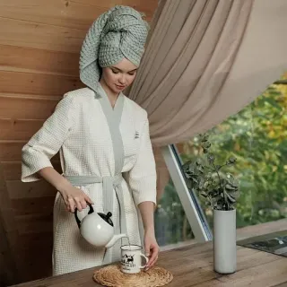 Полотенце рельефное Природа жизни с петелькой Полотенце рельефное Природа жизни с петелькой
