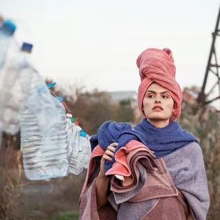 Cleanelly – Полотенце махровое с добавлением в отделке полиэстера Забота, сиреневый