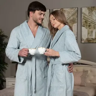 Халат махровый Венецианскиие мотивы унисекс в подарочной коробке Халат махровый Венецианскиие мотивы унисекс в подарочной коробке