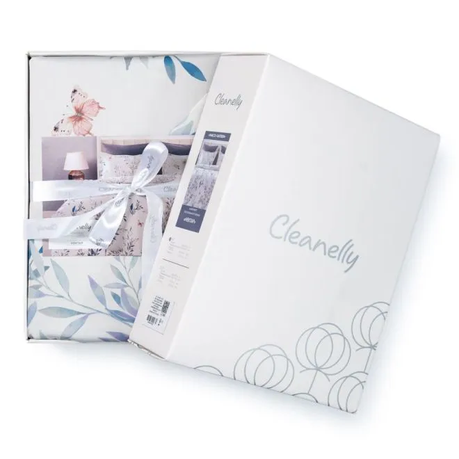 Cleanelly – Комплект постельного белья Нектар в подарочной упаковке , размер Евро, 1,5 спальное, 2 спальное, Дуэт Cleanelly – Комплект постельного белья Нектар в подарочной упаковке , размер Евро, 1,5 спальное, 2 спальное, Дуэт