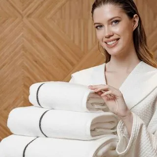 Cleanelly – Полотенце махровое Основа комфорта, белый Cleanelly – Полотенце махровое Основа комфорта, белый