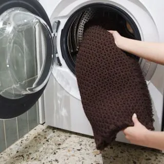 Cleanelly – Коврик для ванной комнаты рельефный , коричневый