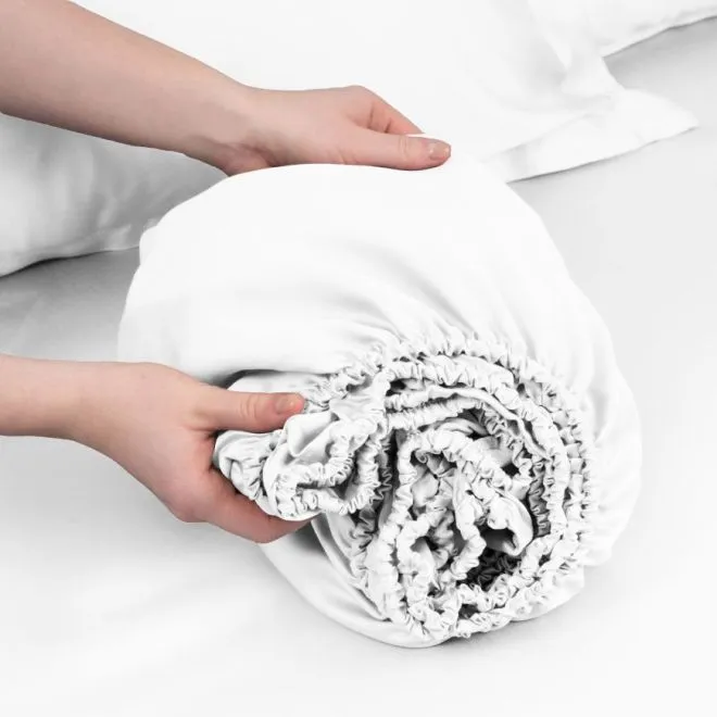 Простыня на резинке Шифон (Tencel 310ТС) 