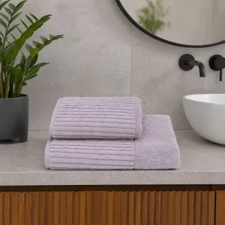 Cleanelly – Полотенце махровое Водопад, сиреневый Cleanelly – Полотенце махровое Водопад, сиреневый