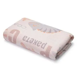 Детский плед из муслина 200х150 Веселый алфавит рельефный