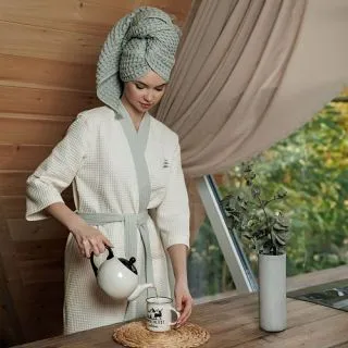 Полотенце рельефное Природа жизни с петелькой Полотенце рельефное Природа жизни с петелькой