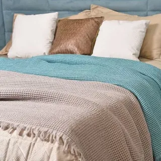 Плед Прикосновение 180x140 с бахромой