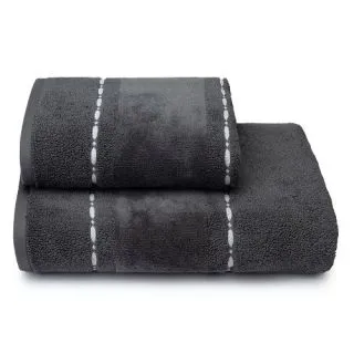 Cleanelly – Полотенце махровое Сегодня и всегда с петелькой, серый
