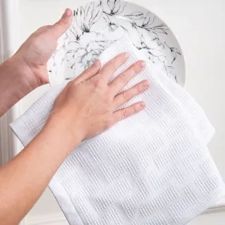 Cleanelly – Полотенце вафельное Идиллия 50х70, белый Cleanelly – Полотенце вафельное Идиллия 50х70, белый