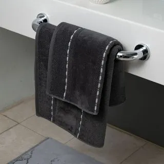Cleanelly – Полотенце махровое Сегодня и всегда с петелькой, серый