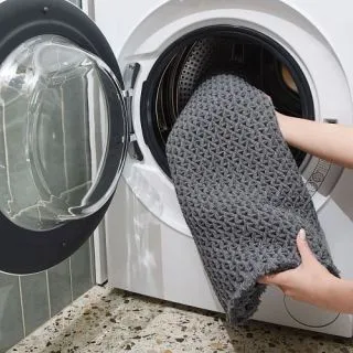 Cleanelly – Коврик для ванной комнаты рельефный , серый