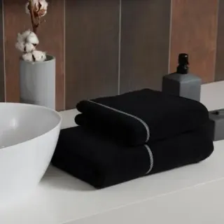 Cleanelly – Полотенце махровое Base del comfort с петелькой, графит