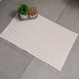 Cleanelly – Коврик для ног 45х70 махровый Моя гармония, молочный