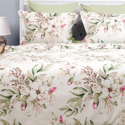 Cleanelly – Комплект постельного белья Жасмин в подарочной упаковке, размер 1,5 спальное, 2 спальное, Дуэт, Евро