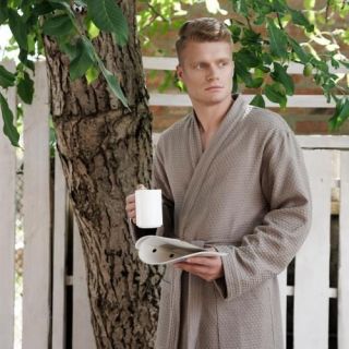 Халат вафельный Душа бохо мужской