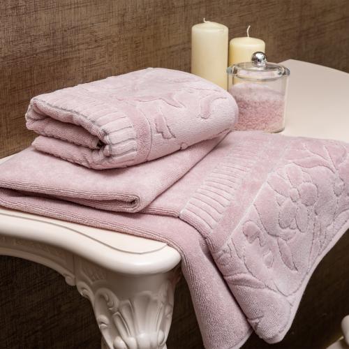 Cleanelly – Полотенце махровое Finezza, розовый