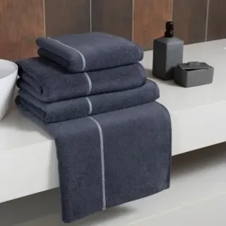 Cleanelly – Полотенце махровое Base del comfort с петелькой, графит