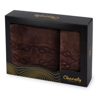 Набор махровых полотенец Base del comfort в подарочной коробке 