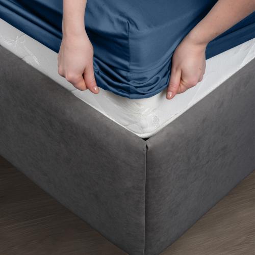 Простыня на резинке Cleanelly сатин 250TC 