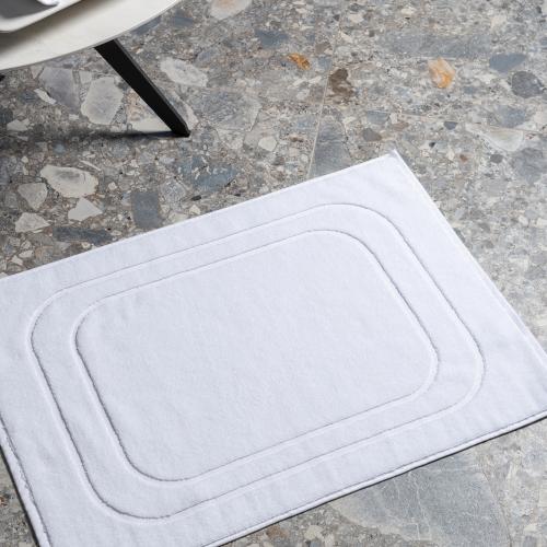 Cleanelly – Коврик для ног махровый Base del comfort, белый