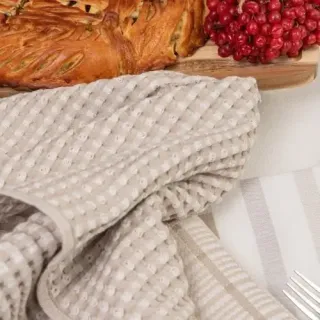Cleanelly – Полотенце гладкотканое с рельефной клеткой Piccole gioie 50х70 , 