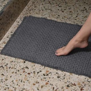 Cleanelly – Коврик для ванной комнаты рельефный , серый