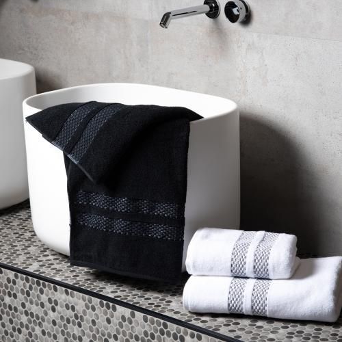 Cleanelly – Полотенце махровое Bianco e nero, 