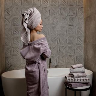 Cleanelly – Полотенце махровое Solo uno, сиреневый туман