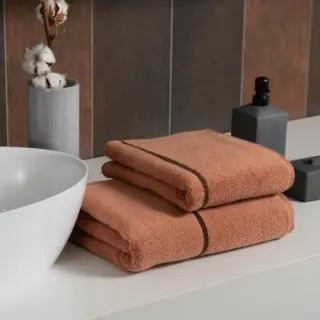 Cleanelly – Полотенце махровое Base del comfort с петелькой, бежевый