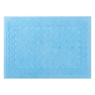 Cleanelly – Коврик для ног махровый Pecorella, голубой