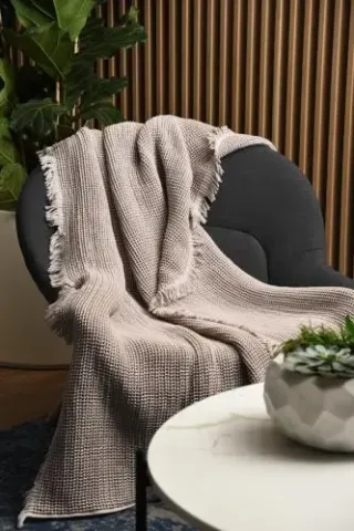 Плед Caldo 170х130 с бахромой 