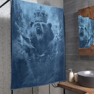 Полотенце махровое Powerful bear 100х150