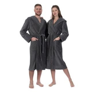 Халат махровый Новая эко-классика универсальный с капюшоном