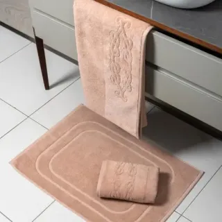 Cleanelly – Коврик для ног 50х70 махровый Base del comfort, бежевый