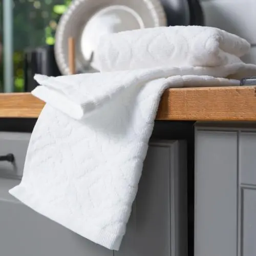 Cleanelly – Полотенце махровое Tracery 30х50, белый