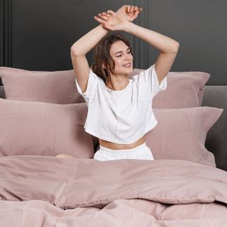 Cleanelly – Комплект постельного белья Таинственный сад (рельефное) в подарочной упаковке, размер Евро