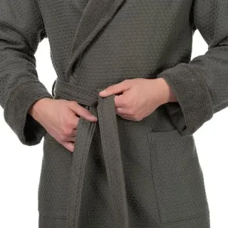 Халат вафельный Moderno vintage мужской комбинированный 