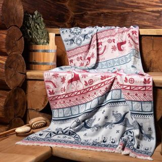 Рельефное полотенце Мезень 95х170