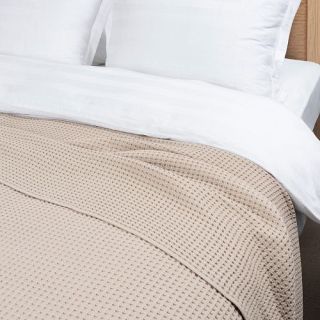 Плед жаккардовый Coperta с бахромой