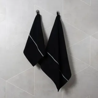 Cleanelly – Полотенце махровое Base del comfort с петелькой, графит