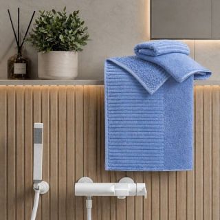 Cleanelly – Полотенце махровое Водопад, светло-серый Cleanelly – Полотенце махровое Водопад, светло-серый